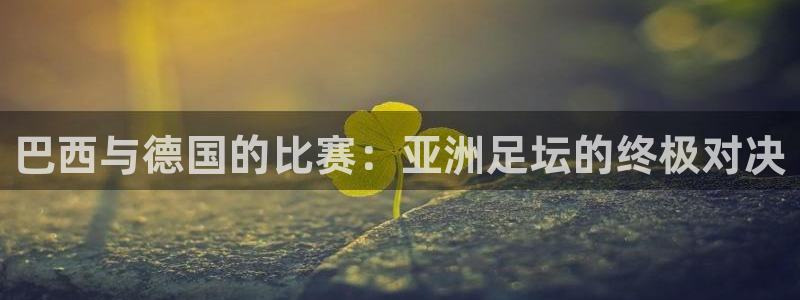 世界杯比赛直播:巴西与德国的比赛:亚洲足坛的终极对决